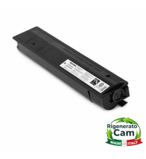 Toner FC200EK nero rigenerato CAM di alta qualità, made in Italy 6AJ00000196 T-FC200EK per Toshiba E-Studio 2000A/2500AC 38.400