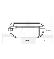 Cintura da viaggio Explora - 25 x 14,5 cm - tessuto - azzurro - Lebez