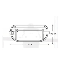 Cintura da viaggio Explora - 25 x 14,5 cm - tessuto - nero - Lebez