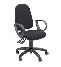 Sedia operativa Jupiter - con braccioli - nero - Unisit