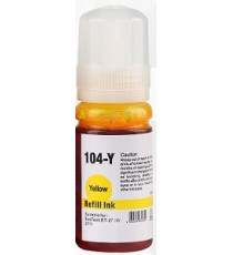 Ecotank T104Y giallo flacone inchiostro T102/103/104/106Y C13T00P440 compatibile per Epson Ecotank ET-2710,2711,2720,2726 70ml