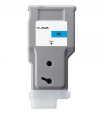 Cartuccia PFI-206PC ciano photo 5307B001 ink pigmentato per Canon imagePROGRAF 6400, 6450 PFI206 capacità 300ml