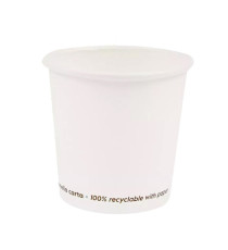 Bicchiere caffè - carta - 75 ml - bianco - Signor Bio - conf. 50 pezzi