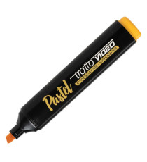 Evidenziatore Tratto Video pastel  - punta a scalpello - tratto da 1,0mm-5,0mm - arancione pastel- Tratto