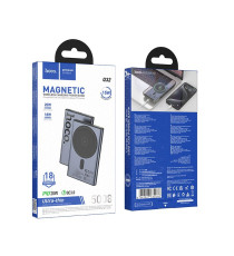 Power bank magnetico Hoco Q32 5000mAh compatibile MagSafe ricarica fast USB-C fino a 20W, ricarica wireless fino a 15W
