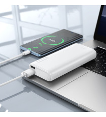 Power bank Hoco J158A nero 10000mAh 2 porte usb-A - led di avviso livello carica, batteria esterna con ricarica veloce