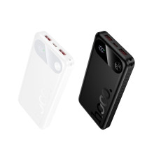 Power bank Hoco J154 QC PD nero 10000mAh 2 porte usb-A 1 porta usb-C - display led, batteria esterna con ricarica veloce