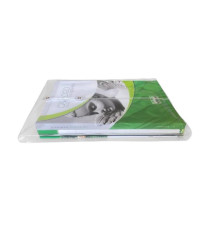 Busta con laccio e soffietto - 25 x 33 cm - PP - trasparente - Lebez