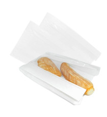 Sacchetto per alimenti - con finestra - 15 x 32 cm - carta kraft - bianco - Viva - conf. 1000 pz