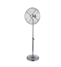 Ventilatore Cromo da terra - 3 velocità - 60 W - pala diametro 45 cm - 45 x 45 x 170 cm - metallo cromato - CFG