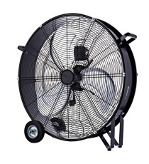 Ventilatore industriale MF 2460IND - da terra - con ruote - 3 velocità - 180 W - diametro 60 cm - Melchioni Family