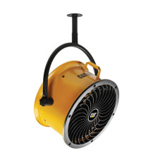 Ventilatore INDUSTRIALI CAT HVD-14AC - da terra, parete e soffitto - 120 W - diametro 35 cm - 51 x 51 x 130 cm - giallo/