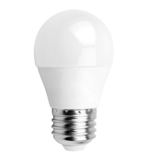 Lampadina Led G45 7W attacco E27 620 lumen, 6500K luce fredda misura D45xH80mm Equivalenza lampada incandescente 49W