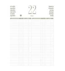 Libro prenotazioni ristorante 2027 - con copertina similpelle imbottita - 21 x 30 cm - blu