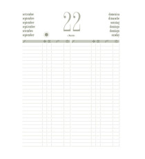 Libro prenotazioni ristorante 2027 - con copertina similpelle imbottita - 21 x 30 cm - blu