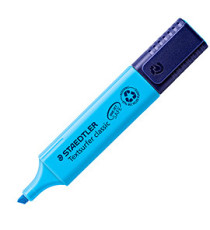 Evidenziatore Textsurfer Classic - punta a scalpello - tratto 1,0-5,0mm - azzurro - Staedtler