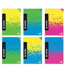 Maxiquaderno Be More Fluo - A4 - 1 rigo c/margine - alta fogliazione - 48+2 fogli - 100 gr - BM