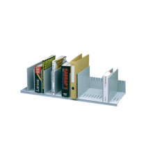 Portariviste - 10 separatori mobili - 80,2 x 27,5 x 21 cm - grigio - Paperflow