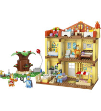 Lego Bluey - Casa della Famiglia di Bluey - Lego 11203 Stanze, Giardino, 4 Minifigure 382pz Anni 4+