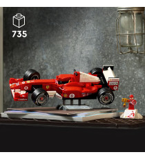 Lego Icons - Ferrari F2004 e Michael Schumacher - Lego 11375 Set con Motore V10 e Minifigure del Pilota 735pz Anni 18+