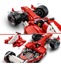 Lego Icons - Ferrari F2004 e Michael Schumacher - Lego 11375 Set con Motore V10 e Minifigure del Pilota 735pz Anni 18+