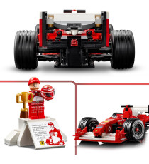 Lego Icons - Ferrari F2004 e Michael Schumacher - Lego 11375 Set con Motore V10 e Minifigure del Pilota 735pz Anni 18+