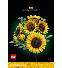 Lego The Botanicals - Bouquet di girasoli - Lego 11502 Girasoli Finti e Steli di Eucalipto Anni 18+ 686pz