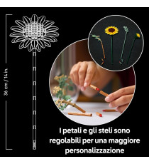 Lego The Botanicals - Bouquet di girasoli - Lego 11502 Girasoli Finti e Steli di Eucalipto Anni 18+ 686pz