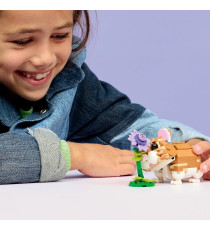 Lego Creator 3in1 - Simpatico criceto con fiore - Lego 31376 costruisci un riccio o un’aquila o un criceto 166pz Anni 7+