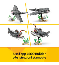 Lego Creator 3in1 - Squalo con scrigno del tesoro - Lego 31381 costruisci uno squalo o rana pescatrice o manta 379pz Anni 8+