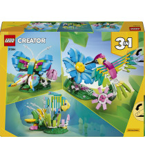 Lego Creator 3in1 - Animali selvatici: colibrì variopinto - Lego 31384 costruisci un colibrì o farfalla o pesce 312pz Anni 8+