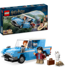 Lego Harry Potter - Ford Anglia™ volante - Lego 76424 Auto con Ron Weasley, Edvige e Bacchette Magiche 165pz Anni 7+