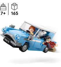 Lego Harry Potter - Ford Anglia™ volante - Lego 76424 Auto con Ron Weasley, Edvige e Bacchette Magiche 165pz Anni 7+