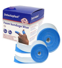 Bendaggio coesivo Detectaplast - per HACCP - 6 cm x 4,5 m - blu - PVS