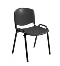 Seduta attesa Dado D5PS - senza braccioli - PPL - nero - Unisit
