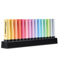 Evidenziatore Stabilo Boss Pastel - colori assortiti - tratto 2 - 5 mm - Stabilo - deskset 15 pezzi