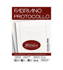 Foglio protocollo - A4 - uso bollo - 125 gr - Fabriano - conf. 200 pezzi