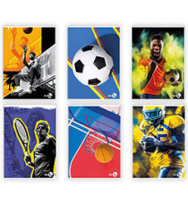 Maxiquaderno Sport fantasia - A4 - 4mm - 40+2 fogli - 80gr - BM