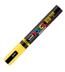 Marcatore a base d'acqua Uni Posca PC5MBR - punta brush 1.0 - 4.0mm - giallo  - Uni Mitsubishi