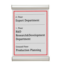 Porta targa appendibile Wall Sign - A6 - 15 x 10,5 cm - Tecnostyl