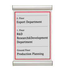 Porta targa appendibile Wall Sign - A6 - 15 x 10,5 cm - Tecnostyl