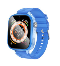 Smartwatch per bambini Hoco Y101 Blu, con chiamate 4G e localizzazione GPS avanzata,display HD da 1,83”,fotocamera integrata