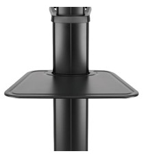 Dacomex - Carrello nero su ruote - 43-65 - VESA 600x400 - Max 70 kg