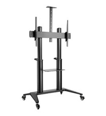 Dacomex - Carrello nero su ruote - Altezza regolabile - 75-105 - VESA 1000x600 - Max 140 kg