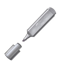 Evidenziatore Textliner 46 - punta a scalpello - colori assortiti metallic - Faber-Castell - astuccio 8 colori