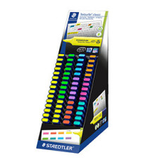 Evidenziatore Textsurfer® Classic - punta a scalpello - tratto 1,0-5,0mm - colori assortiti - Staedtler - expo 60 pezzi