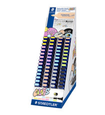 Evidenziatore Textsurfer® Pastel - punta a scalpello - tratto 1,0-5,0mm - colori assortiti - Staedtler - expo 60 pezzi