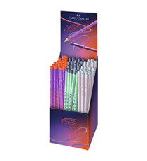 Matite grafite Grip Follow Your Flow - B - fusto colori assortiti - Faber-Castell - expo da 72 pezzi