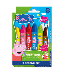 Pastello a cera jumbo - Ø 14 mm - colori assortiti - Staedtler - astuccio 6 pezzi