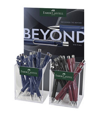 Penna a sfera Beyond - punta 1,0 mm - colori assortiti - Faber-Castell - expo da 24 pezzi